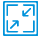 A blue room details icon
